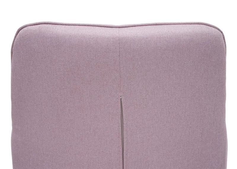 Chaise de salle à manger fauteuil de bureau en tissu rose en acier design rétro 04_0002279