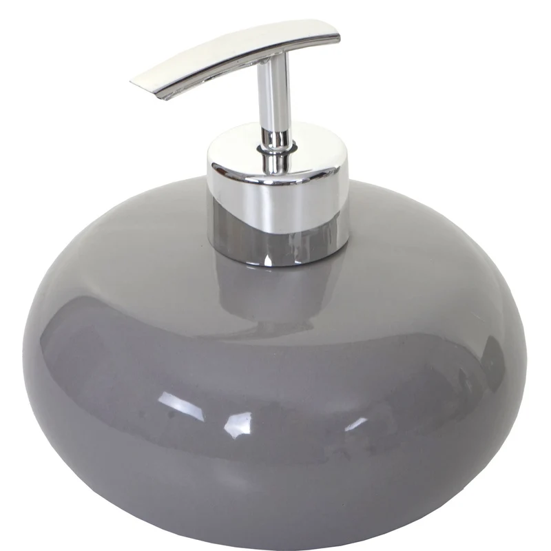 Set de 5 accessoires de salle de bain en céramique pour salle de bain gris 04_0003581
