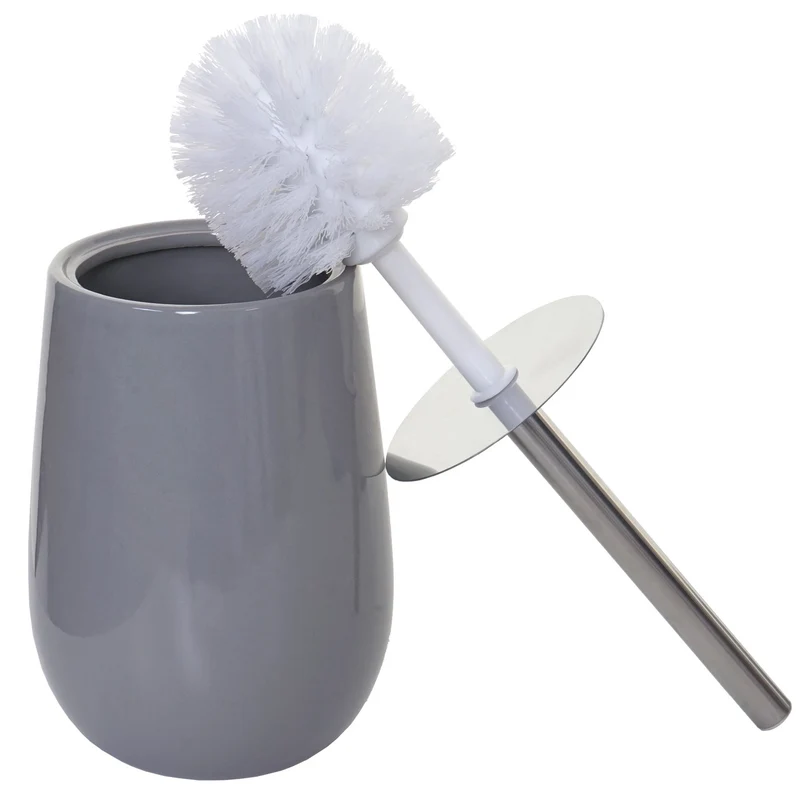 Set de 5 accessoires de salle de bain en céramique pour salle de bain gris 04_0003581