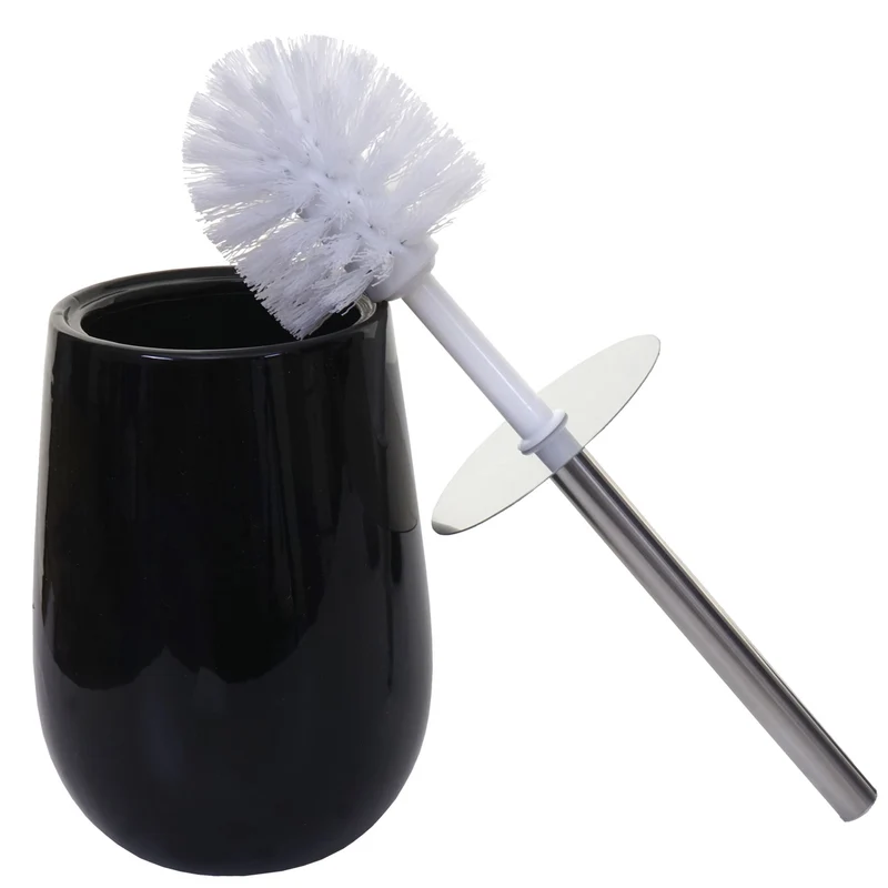 Set de 5 accessoires de salle de bain en céramique pour salle de bain noir 04_0004841