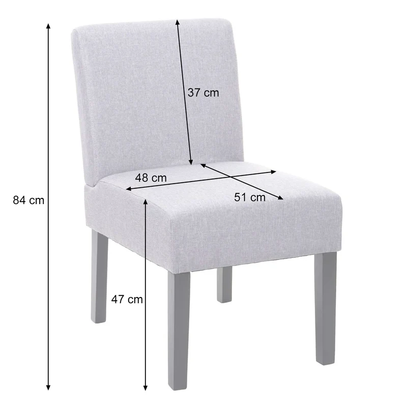 Lot de 2 chaises à manger en tissu vert pieds en bois design simple siège extra long 04_0000396
