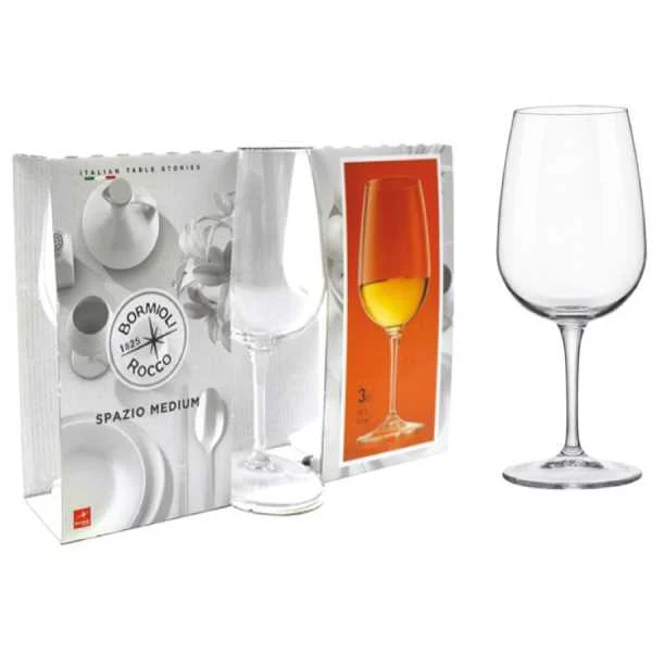 Set de 3 pcs Spazio Gobelet à Vin Rouge 50 cl en verre