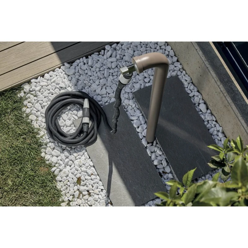 Tuyau en tissu auto-extensible fabriqué en Italie - Aquapop Gris Easy 30 m