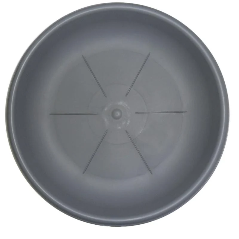 Saucer rond CM. 26 gris pour vase de fleurs bama