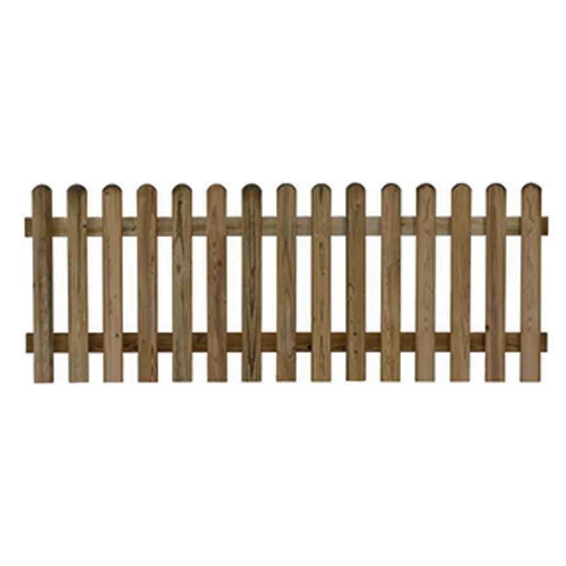 Clôture droite en bois imprégné 180xH70 cm