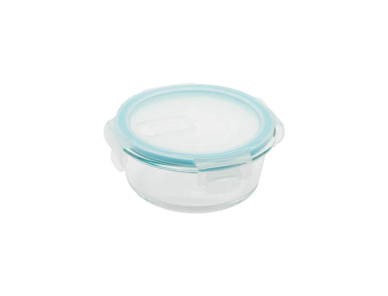 Récipient rond avec couvercle avec évent 400 ml en verre