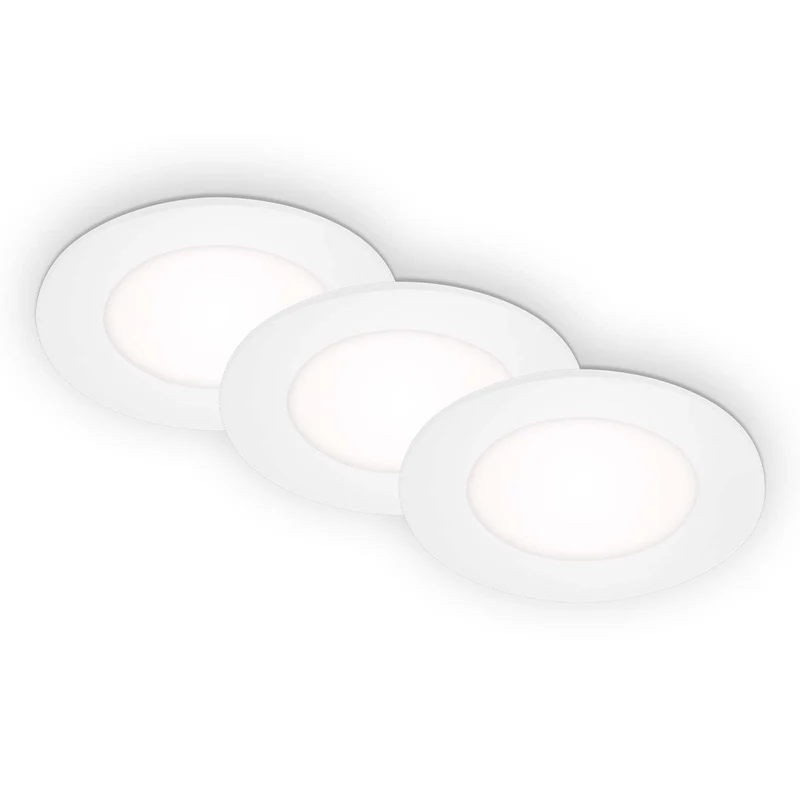 Luminaire encastré LED Ø 8,6 cm 3x3W 350lm blanc (1)