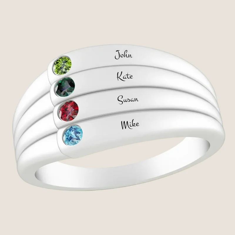 Family Ring with Birth Stones