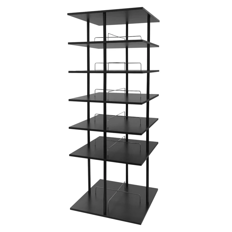 Étagère à chaussures 6 niveaux, rotation à 360°