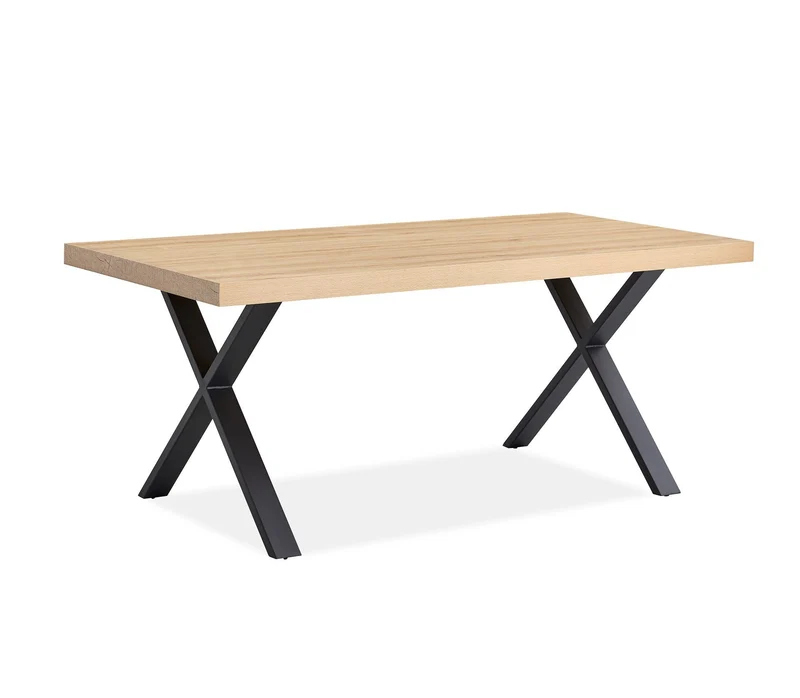 TABLE RECTANGULAIRE 'NICE' piétement croisés