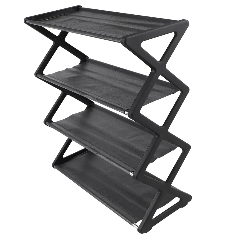 Étagère à chaussures pliable 3 niveaux