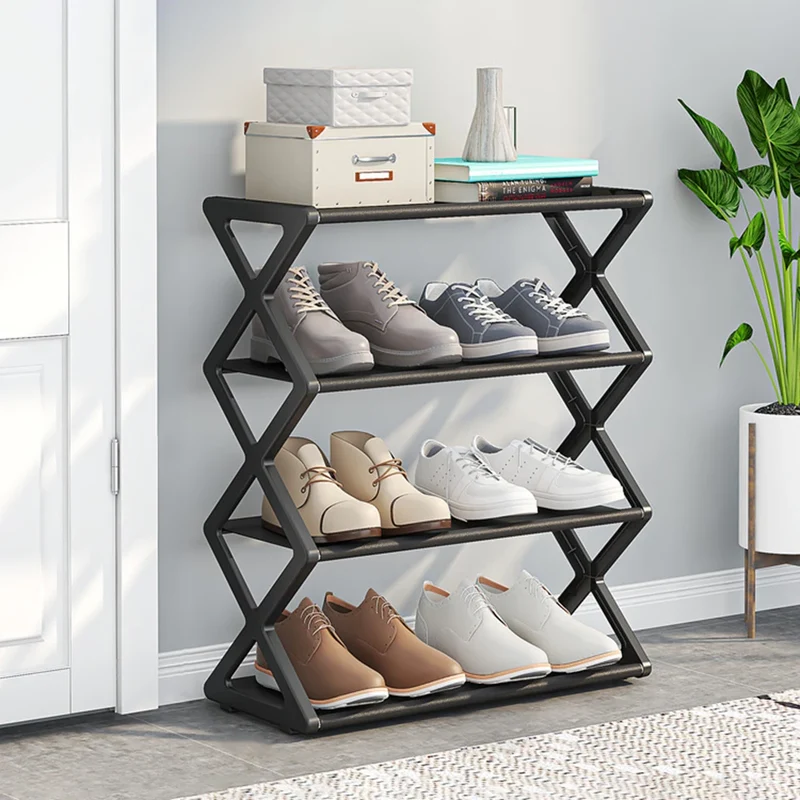 Étagère à chaussures pliante 4 niveaux 9 à 12 paires
