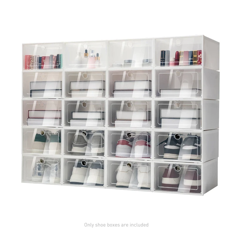 Lot de boîtes à chaussures à porte frontale