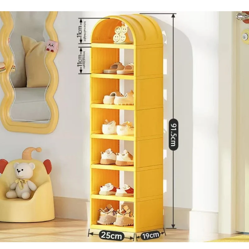Étagère à chaussures enfant empilable 6 ou 7 niveaux