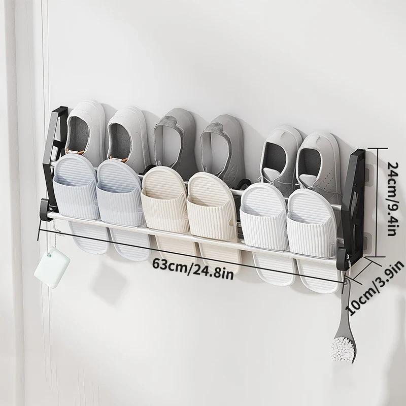 Range-chaussures suspendu pour porte, 4 ou 6 paires