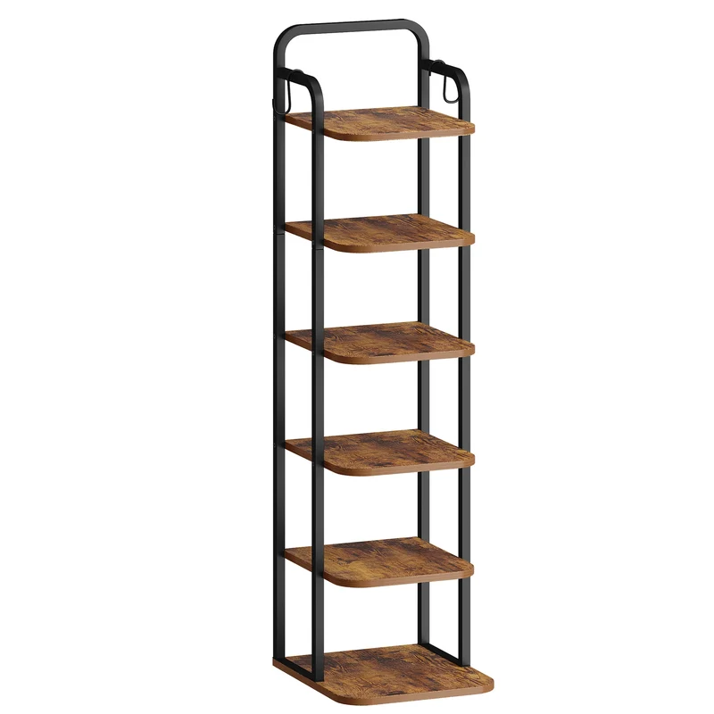 Étagère à chaussures verticale 6 niveaux