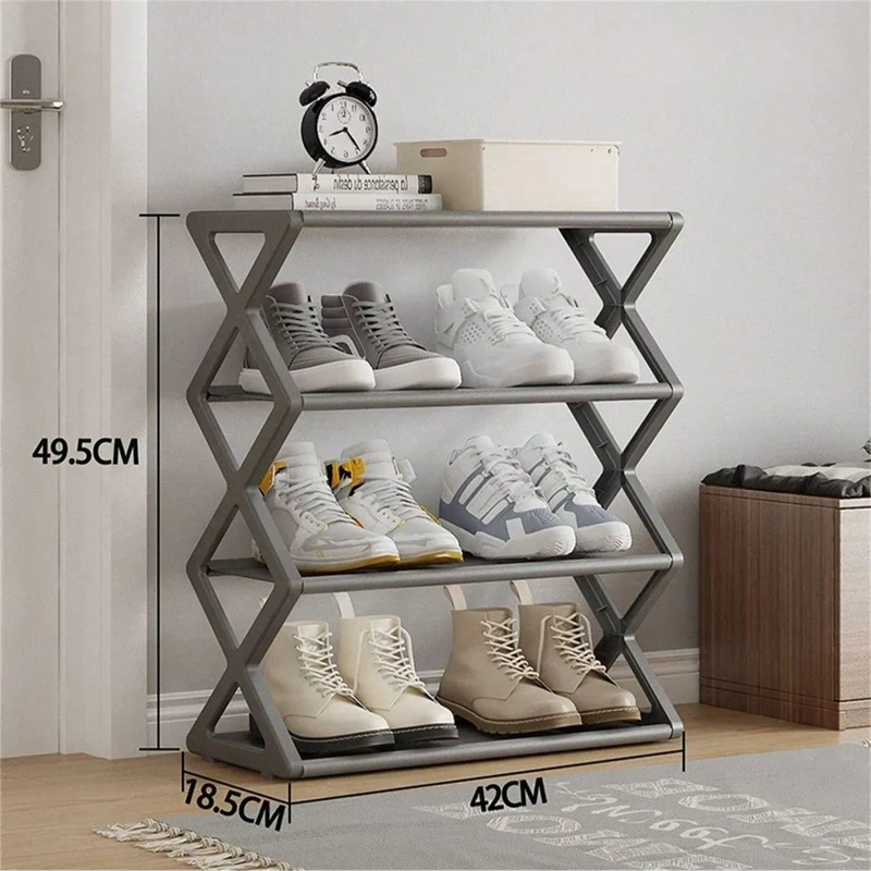Étagère à chaussures extensible 4 niveaux