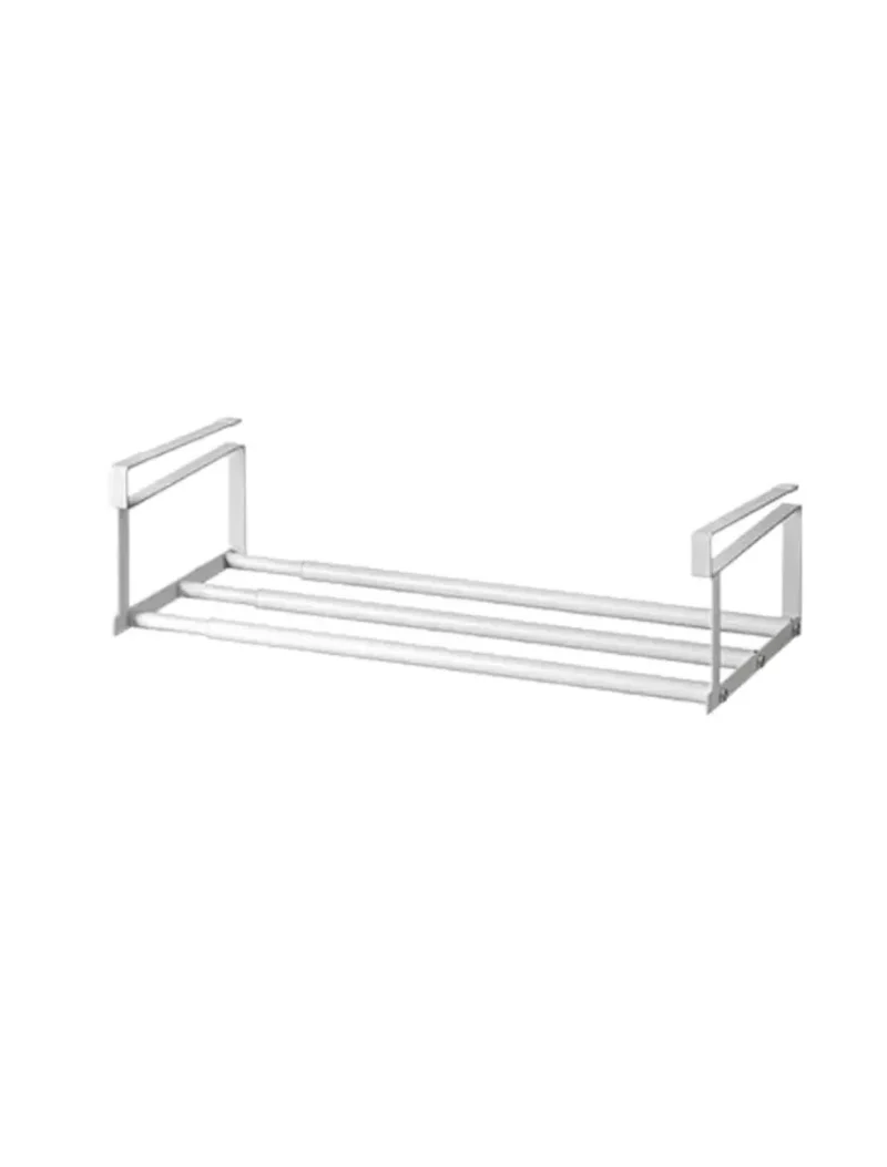 Range-chaussures ajustable 2 niveaux pour placard blanc