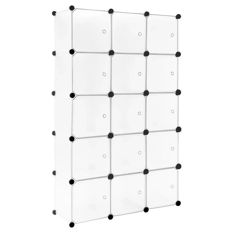 Étagère à chaussures modulable 15 cubes