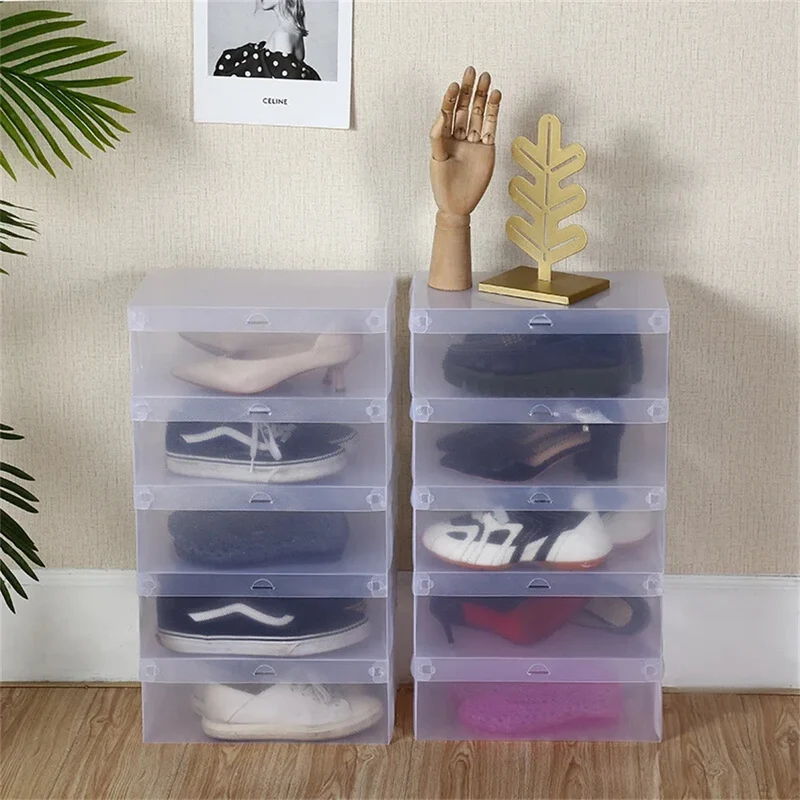Lot de 20 boîtes à chaussures transparentes