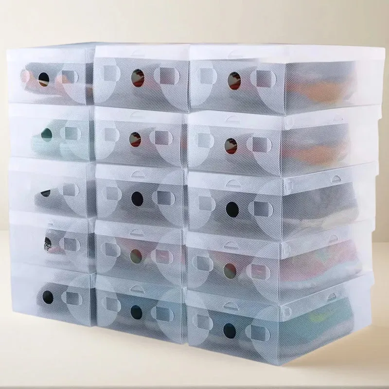 Lot de 20 boîtes à chaussures transparentes