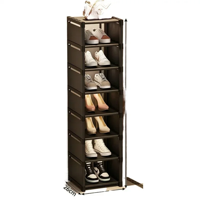 Range-chaussures empilable 8 niveaux 107 x 27 x 26 cm