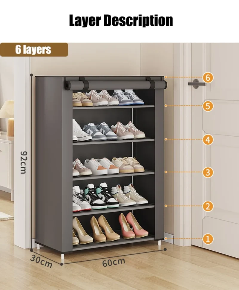 Meuble à chaussures étroit modulable