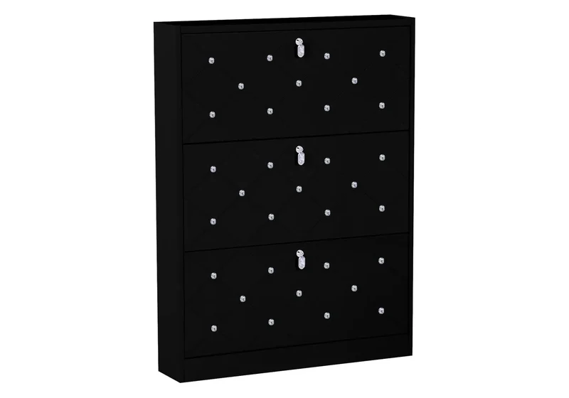 Meuble chaussure noir strass - Clea
