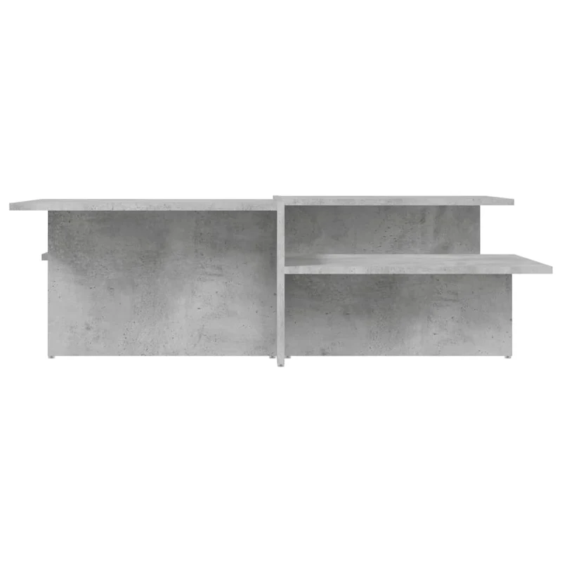 Lot de 2 tables basses de salon 111,5 x 50 x 33 cm en bois d'ingénierie gris DEC040409