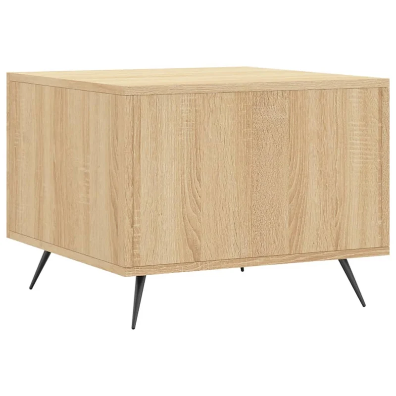 Lot de 2 tables de chevets avec tiroir 50 x 50 x 40 cm bois d'ingénierie couleur chêne et fer DEC040386
