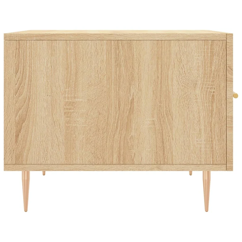 Lot de 2 tables de chevets avec tiroir 50 x 50 x 40 cm bois d'ingénierie et fer DEC040381