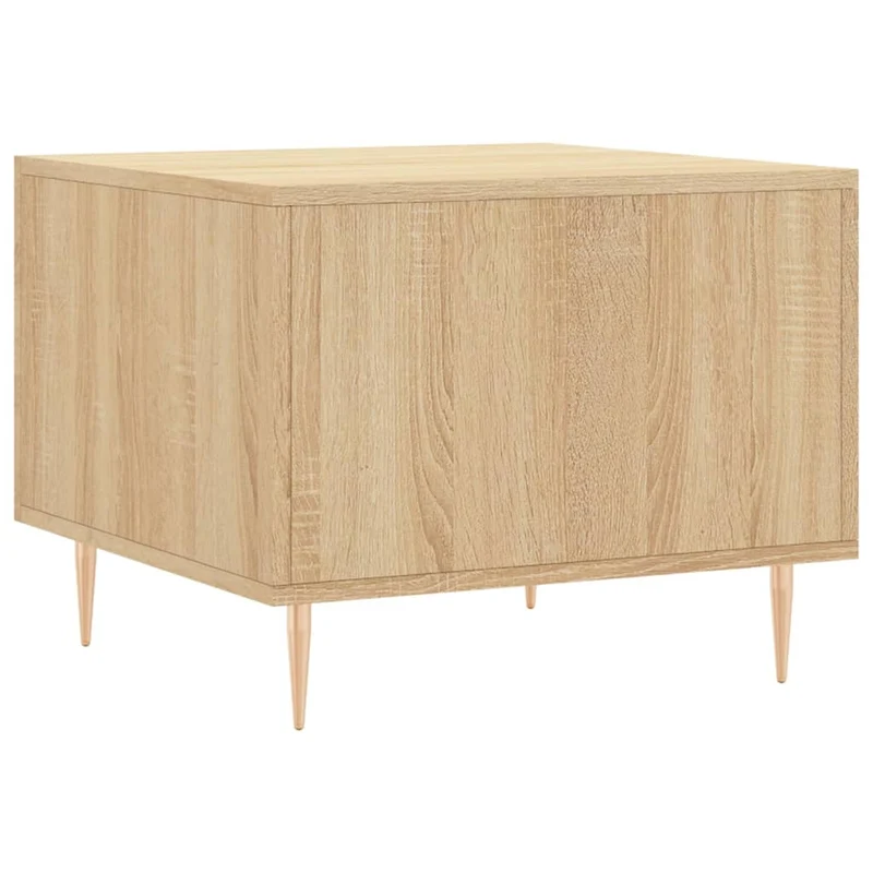 Lot de 2 tables de chevets avec tiroir 50 x 50 x 40 cm bois d'ingénierie et fer DEC040381