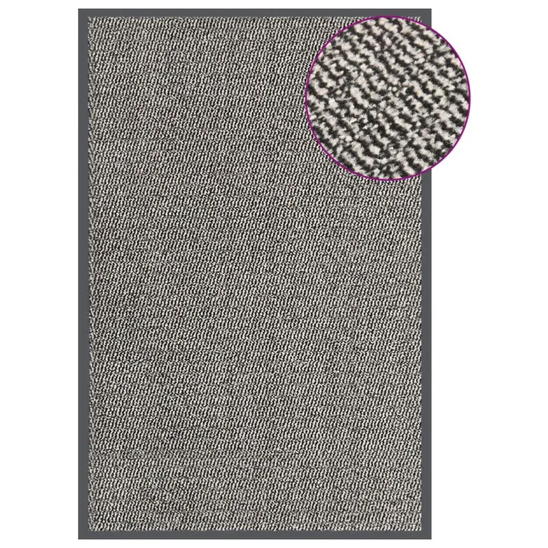 Paillasson touffeté 80 x 120 cm PP marron clair caoutchouc antidérapant DEC040678