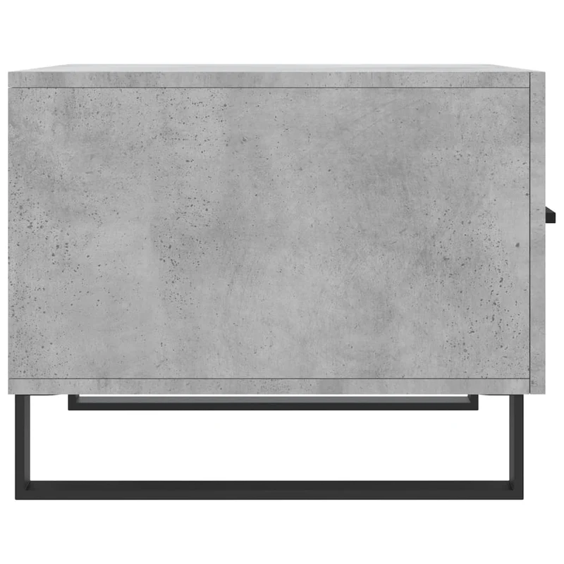 Lot de 2 tables de chevets avec tiroir 50 x 50 x 40 cm bois d'ingénierie gris et fer DEC040407