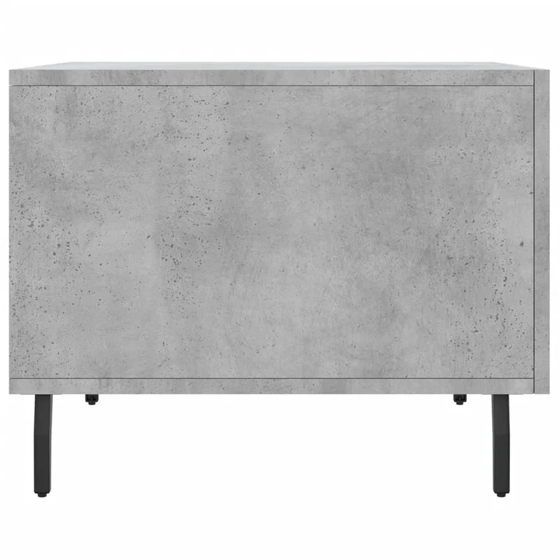 Lot de 2 tables d'appoint chevet avec tiroir 2 50 x 50 x 40 cm bois d'ingénierie gris et fer DEC040400