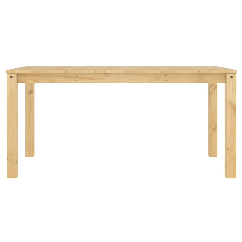 Table de salle à manger cuisine design simple 160 x 80 x 75 cm bois massif de pin couleur chêne DEC036898