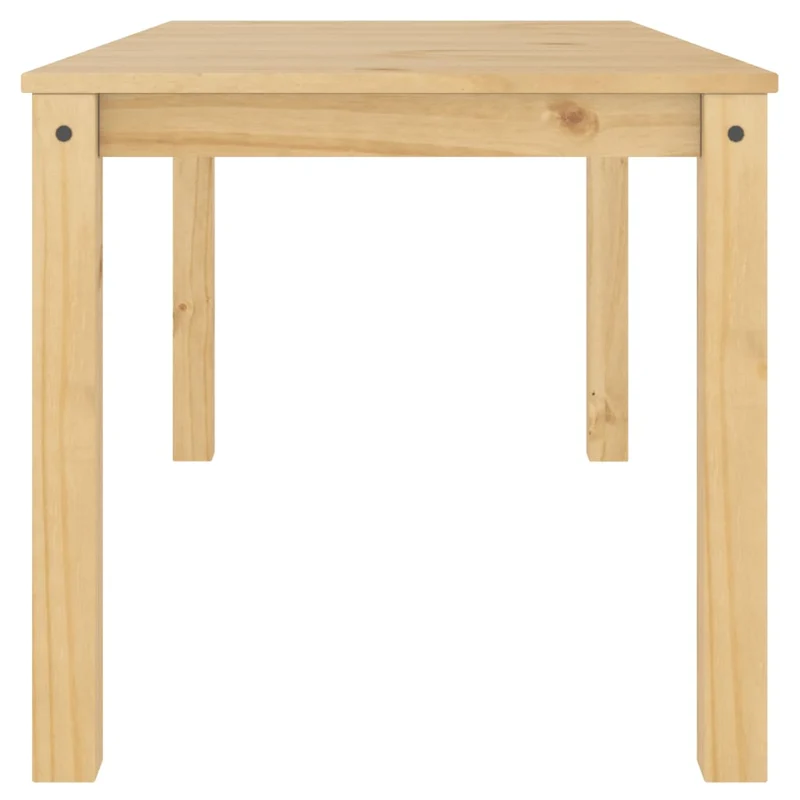 Table de salle à manger cuisine design simple 160 x 80 x 75 cm bois massif de pin couleur chêne DEC036898