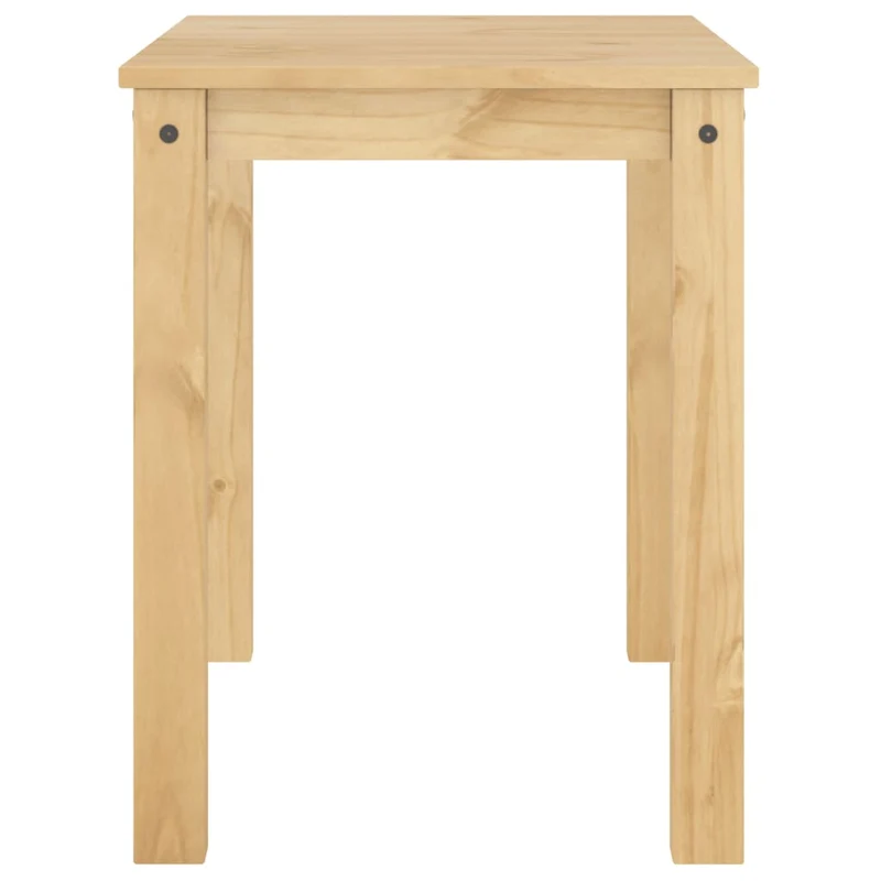 Table de salle à manger cuisine design moderne 117 x 60 x 75 cm bois massif de pin couleur chêne DEC036897