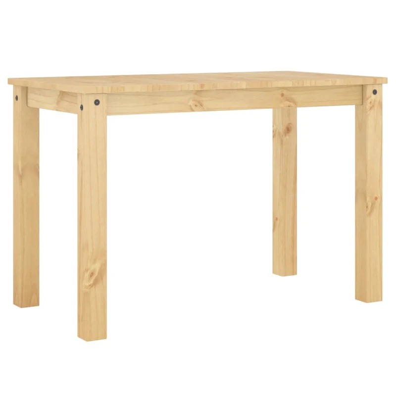Table de salle à manger cuisine design moderne 117 x 60 x 75 cm bois massif de pin couleur chêne DEC036897