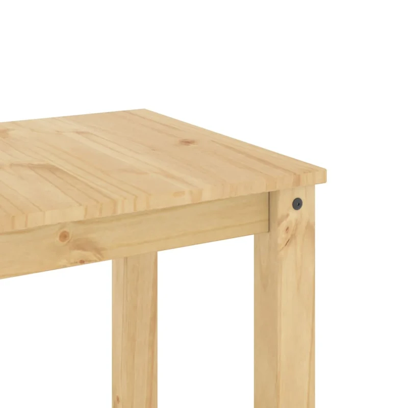 Table de salle à manger cuisine design moderne 117 x 60 x 75 cm bois massif de pin couleur chêne DEC036897