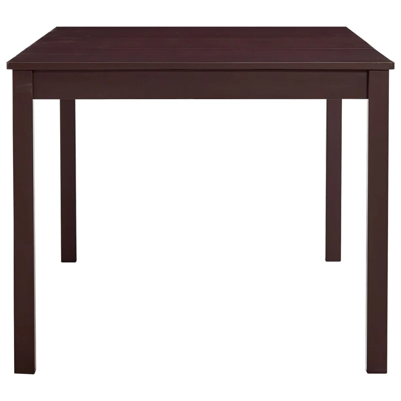 Table de salle à manger design moderne 180 x 90 x 73 cm bois de pin marron foncé DEC036872