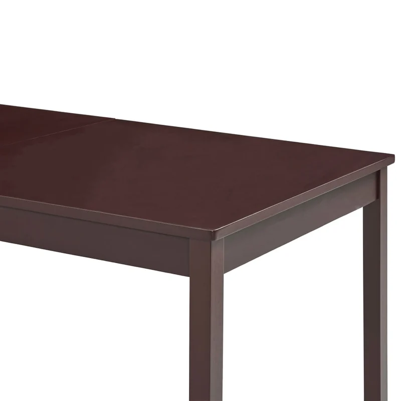 Table de salle à manger design moderne 180 x 90 x 73 cm bois de pin marron foncé DEC036872