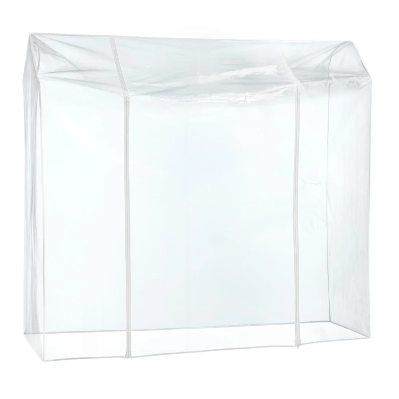 Tatkraft Falcon & Big - Portant Vêtement Solide, sur Roulette, Penderie Solide, Armoire Tissu Solide, Penderie avec Housse, Waterproof Transparent