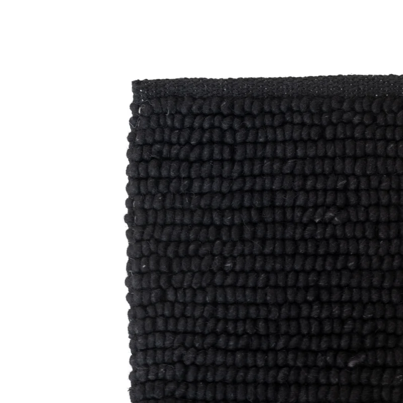 Tapis - Mini Loop - Tissé à la main - Noir