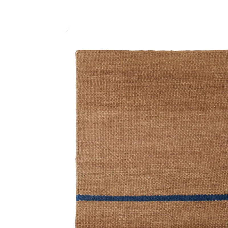 Tapis Lino - Moutarde Brisée/bleu - 250x350 cm