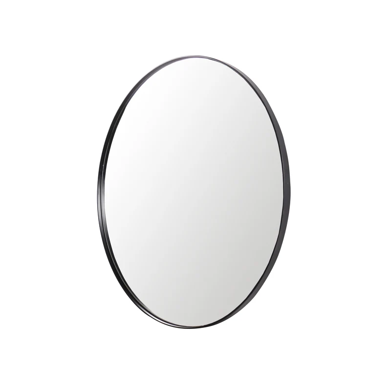 Miroir Rond - Noir - Ø80cm