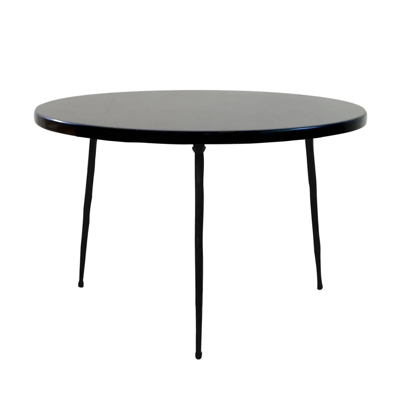 Table d'appoint Florence - Marbre Noir - 50x50x32cm