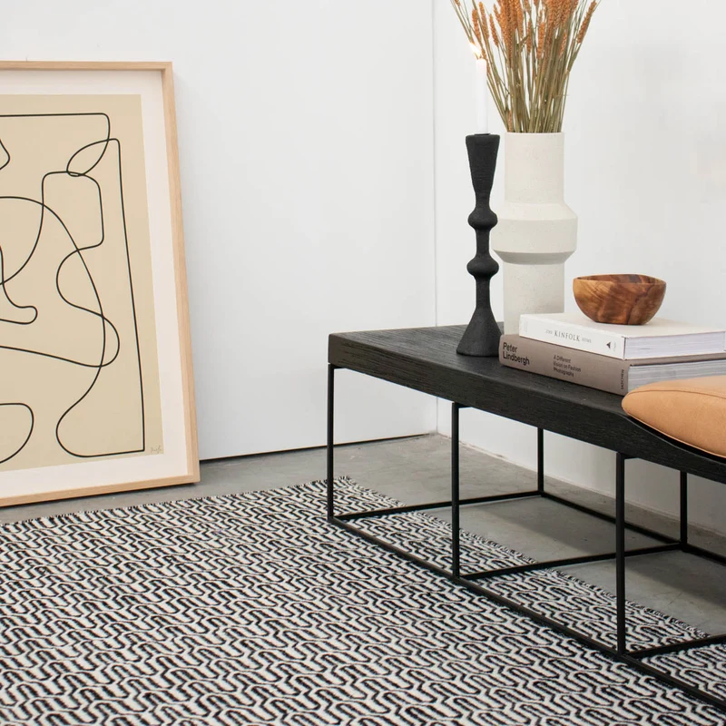 Tapis - Transparent - Noir/Blanc