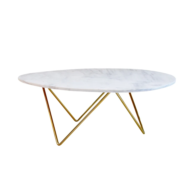 Table basse en marbre blanc - Richard