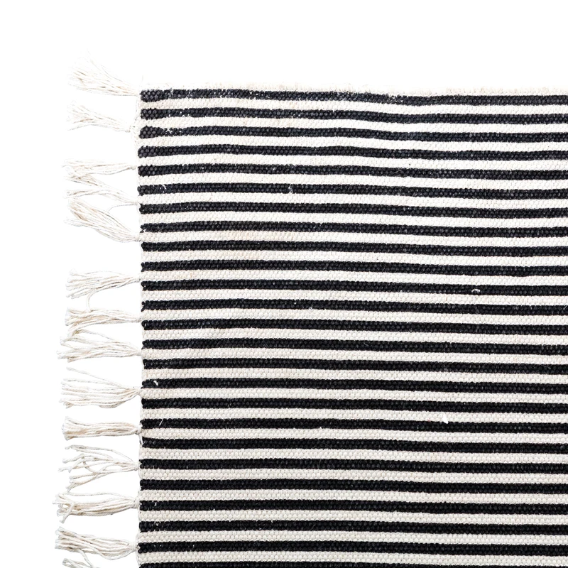 Tapis - Nevis - Noir/Blanc
